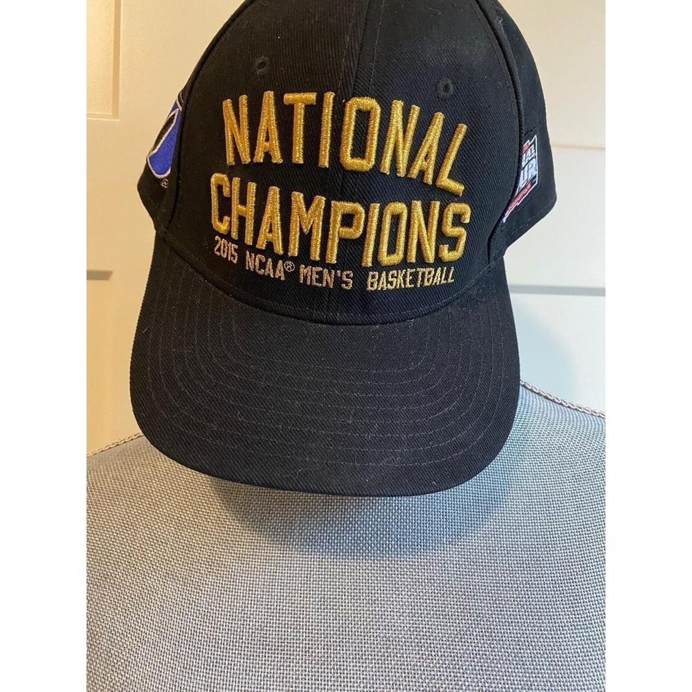 Basketball Hat NCAA National Champions Embroidered Gold Black Cap